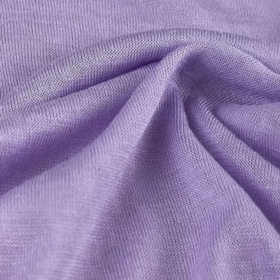 Viscose-Polyester Slub Knit Fabric