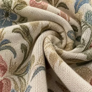 Floral Jacquard Knit Fabric