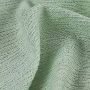 Polyester-Spandex Slub Knit Fabric