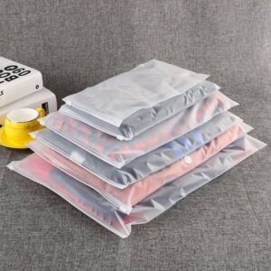 Frosted Zipper Poly Bags